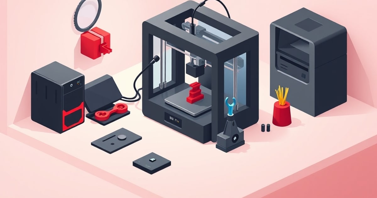 Hands performing maintenance tasks on a 3D printer: cleaning the nozzle, inspecting the build plate