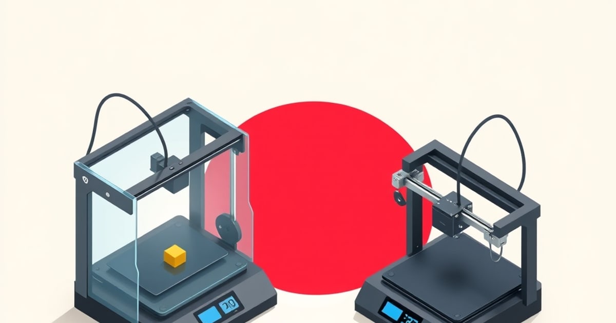 Two high-performance enclosed CoreXY printers positioned side by side for direct comparison